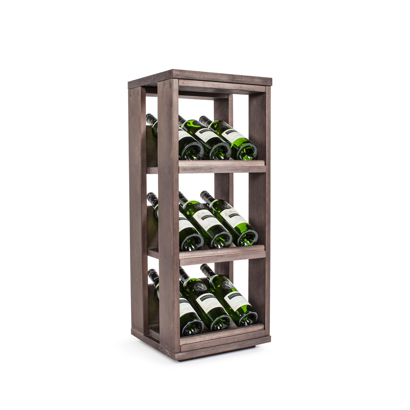 Avino Base Unit - 9 Bottle Angled Display Modular Wine Rack